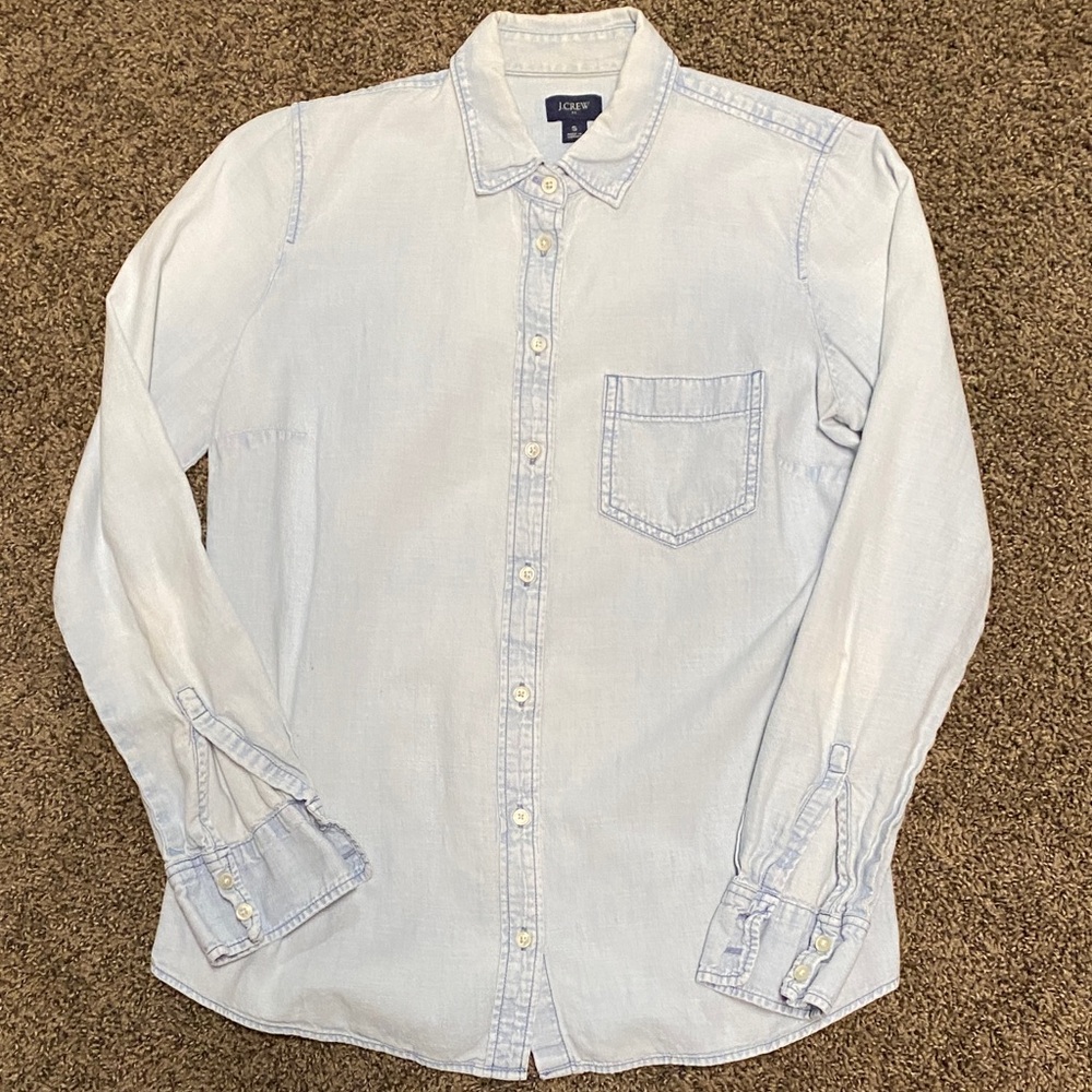 J. Crew Light Blue Casual Button Down Shirt